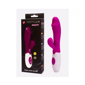 Pretty love silikonski vibrator sa dodatkom za klitoris, D00681