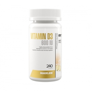 Maxler vitamin D3 600 IU (240 kapsula)