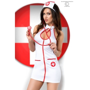 Bela mini haljina kostim medicinske sestre, CHILI00118