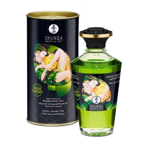 Shunga jestivo ulje za masažu zeleni čaj (100ml), SHUNGA0161