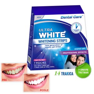 ULTRA WHITE trake za izbeljivanje zuba (14 trakica)