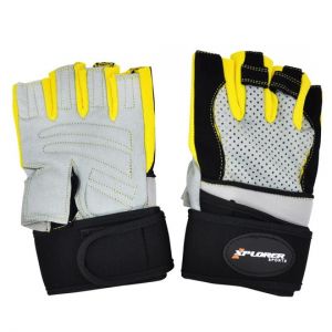 XPLORER fitnes rukavice (sivo-žute), 06644