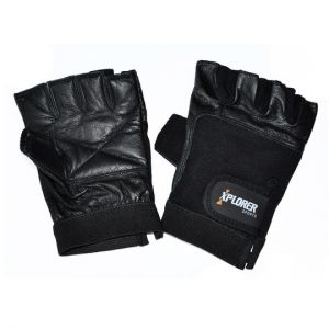 XPLORER fitnes rukavice (crne-koža), 06656