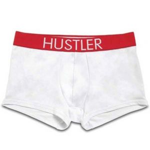 Hustler bele pamučne bokserice, HU76002WL