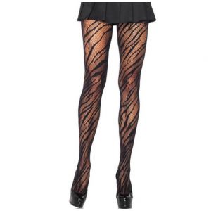 Leg Avenue mrežaste hulahop čarape u zebra dezenu, LEGAV04099