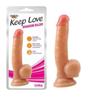 Chisa Novelties shadow silikonski dildo sa vakumom i testisima, CHISA00146