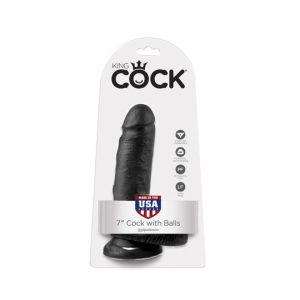 Pipedream king cock realistični dildo u crnoj boji, PIPE550623