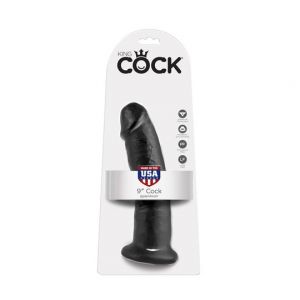Pipedream king cock crni realističan dildo bez testisa, PIPE550423