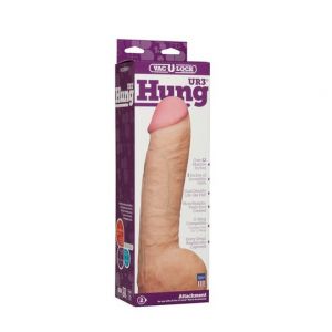 Doc Johnson vac-u-lock hung veliki realistični bež dildo, DOCJ000590