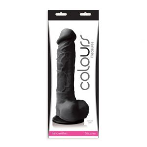 NS Novelties colours pleasures large crni dildo sa testisima većih dimenzija, NSTOYS0077