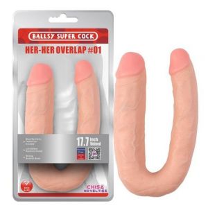 Chisa Novelties dupli dildo u boji kože, CHISA00157