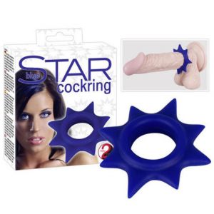 You2Toys star ring plavi prsten za penis, YOU2T00284