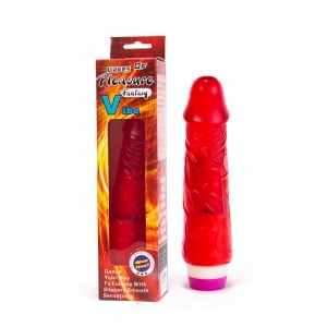 Waves of pleasure crveni silikonski vibrator, D00573