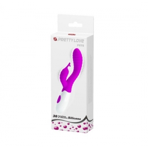 Pretty love ljubičasti vibrator sa klitoralnim stimulatorom, D01237