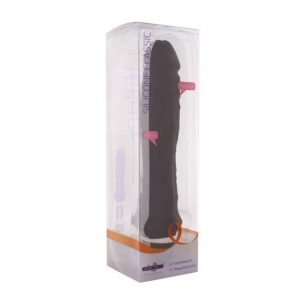 Seven creations crni silikonski vibrator, SEVCR01418