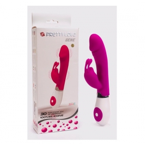 Pretty love silikonski vibrator sa klit stimulatorom, D0737