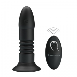 Crni analni vibrator sa daljinskom kontrolom DEBRA01228