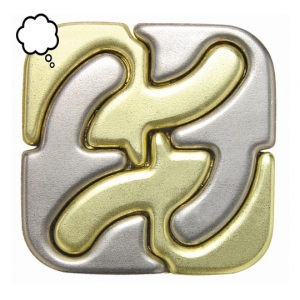 Hanayama cast puzzle square, 0485-53
