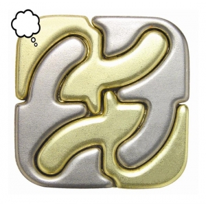 Hanayama cast puzzle square, 0485-53