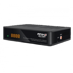 DVB Mini combo DVB-S2+T2/C, HEVC/H.265, Full HD, USB PVR, LAN