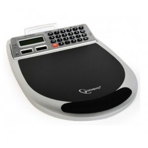 Gembird MP-UC1 USB podloga za miš+3port hub, čitač kartica, kalkulator i termometar