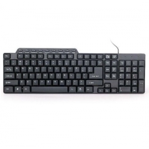 Gembird KB-UM-104 multimedijalna tastatura US layout black USB(290)