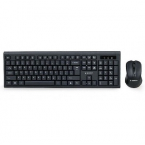 Gembird KBS-WM-03 2.4 GHz slim bežični miš + tastatura US layout black