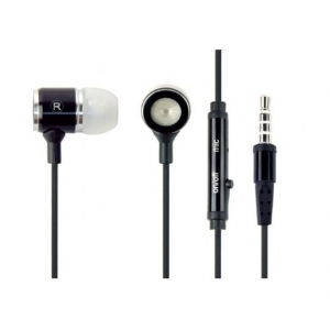 Gembird MHS-EP-001 metal MP3 slušalice sa mikrofonom black (1x3,5mm)