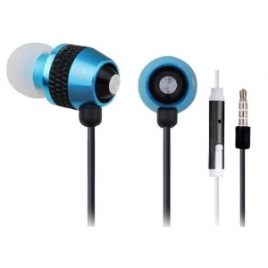 Gembird MHS-EP-002 metal MP3 slušalice sa mikrofonom + volume kontrol, blue (1x3,5mm)
