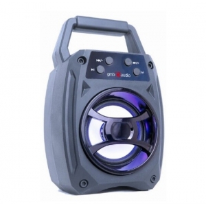 Gembird SPK-BT-14 portable bluetooth speaker 5W, FM, USB, SD, 3,5mm, LED black