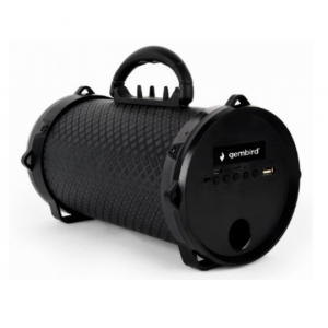 Gembird SPK-BT-12 portable bluetooth speaker BOOM 5W, USB, SD with equalizer function, black