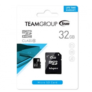 TeamGroup MICRO SDHC 32GB CLASS 10+SD adapter TUSDH32GCL1003