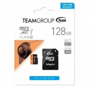 TeamGroup MICRO SDXC 128GB UHS-I +SD adapter TUSDX128GUHS03