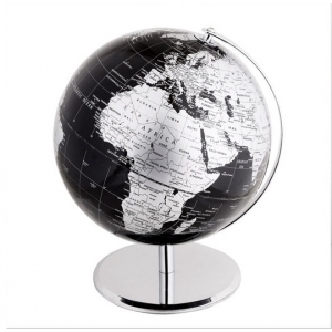 Globus metalik crni, 25cm, 1258
