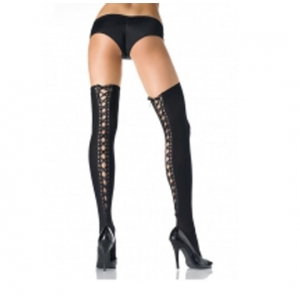 Leg Avenue sexy ženske čarape sa vezivanjem pozadi, LEGAV00253