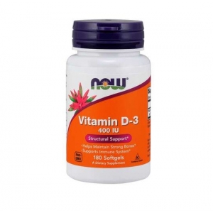 Now Foods vitamin D-3 (180 gel kapsula)