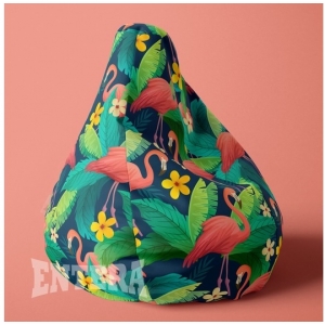 Flamingosi lazy bag od šoteksa