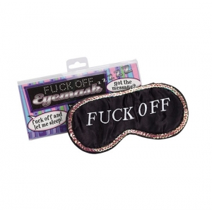 Maska za oči fuck off crna, 0984-07