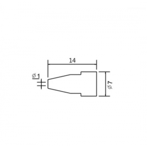 Soldering iron tip N5-6/ZD553 avg.1.0mm (ZD-8915)