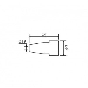 Soldering iron tip N5-8/ZD553 avg.1.5mm (ZD-8915)