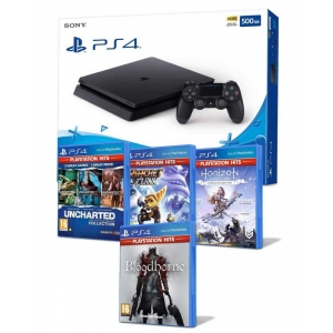 Konzola Playstation 4 500GB Black Slim + 3 HITS igre+ Ps4 Bloodborne