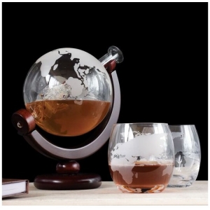 Dekanter globus i čaše, 0848
