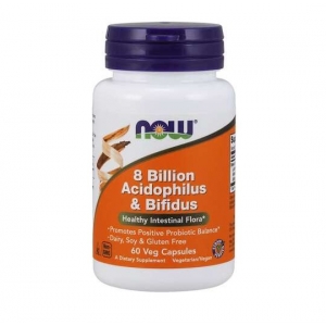 Now Foods 8 billion acidophilus & bifidus (60 kapsula)