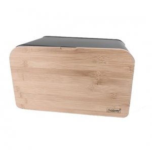 Maestro crno drvena kutija za hleb (MR1170BL)