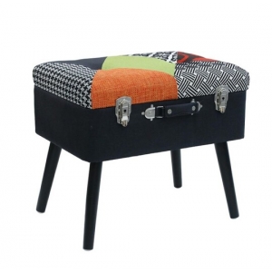 Patchwork tabure kofer, 1215-0