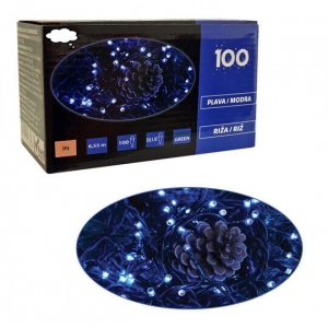 100 plavih lampica u obliku zrna riže, 52-334