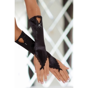 Crne elegantne ženske rukavice, SLC0771010