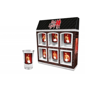 Čašice komplet od 6 red light man, 0225-0