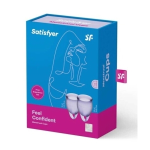 Satisfyer feel confident menstrualne čašice (lila), SATISFY151