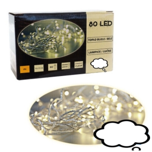 80 led lampica na prozirnoj žici, 52-104